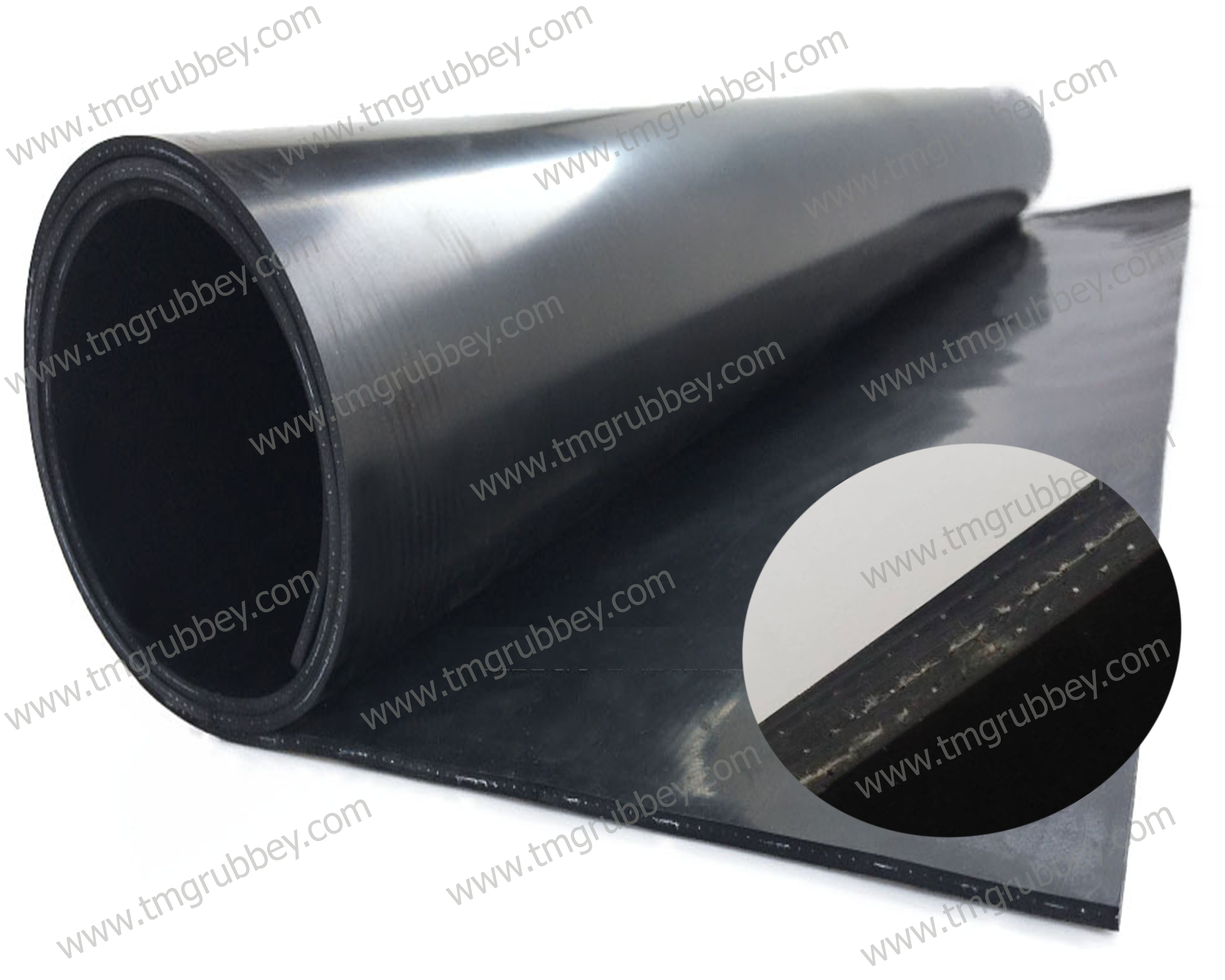 แผ่นยาง NBR เสริมผ้าใบ 3 ชั้น 10 มม. หน้ากว้าง 1 เมตร